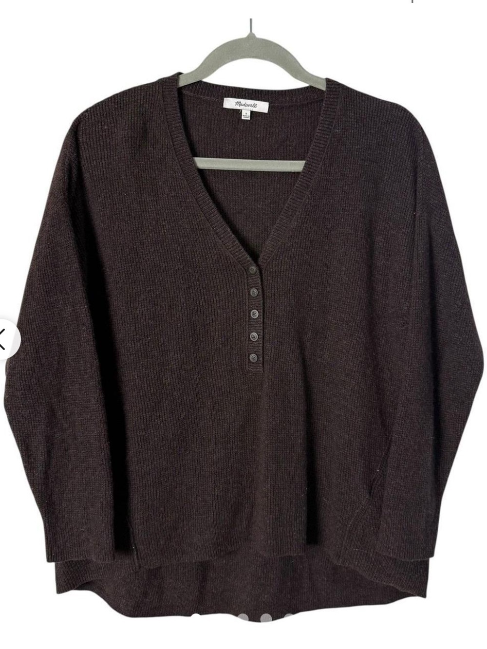 Madewell Asherton Waffle Henley Sweater